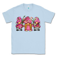 Dusty Blue breast cancer gnome Classic Tee - BarkalooDesign