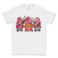 White breast cancer gnome Classic Tee - BarkalooDesign