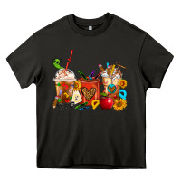 Asphalt Teacher Coffee Cups Heavy Core Tee - FaDigitalArtStudio