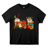 Black Teacher Coffee Cups Heavy Core Tee - FaDigitalArtStudio