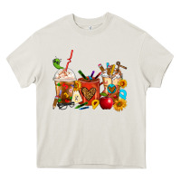 Cream Teacher Coffee Cups Heavy Core Tee - FaDigitalArtStudio