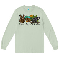 Matcha peace love sloth bear Long Sleeve Tee - LillyAllenDesigns