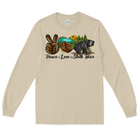 Mushroom peace love sloth bear Long Sleeve Tee - LillyAllenDesigns