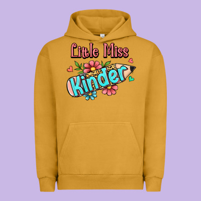Little Miss Kindergarten Urban Hoodie Designed By Ranaportraitstore