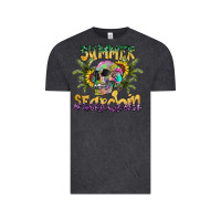 Vintage Black Summer Searchin Vintage Tee - CowhideDigitalArt