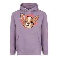 Lavender chihuahua pink glitter Heavyweight Hoodie - Jasminsmagicworld