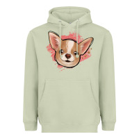Matcha chihuahua pink glitter Heavyweight Hoodie - Jasminsmagicworld