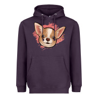 Plum chihuahua pink glitter Heavyweight Hoodie - Jasminsmagicworld