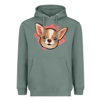 Sage chihuahua pink glitter Heavyweight Hoodie - Jasminsmagicworld