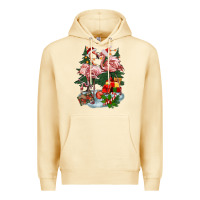 Pina Colada Christmas flamingo Premium Hoodie - BarkalooDesign