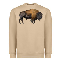 Mushroom american bison body Heavyweight Sweatshirt - RanaPortraitStore