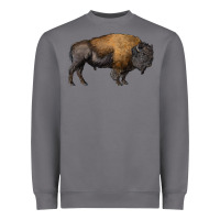 Storm american bison body Heavyweight Sweatshirt - RanaPortraitStore