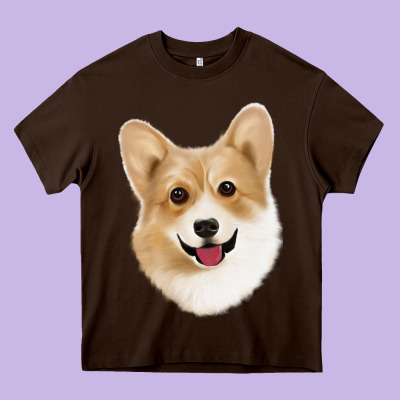 Corgi Heavy Core Tee Designed By Jasminsmagicworld