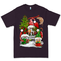 Plum christmas gnome truck Premium Tee - BundleAndBundleShop