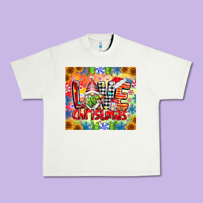 Love Christmas Gnome Urban Heavy Tee Designed By Cowhidedigitalart