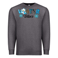 Charcoal Heather winter vibes Premium Sweatshirt - RanaPortraitStore