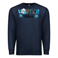Navy winter vibes Premium Sweatshirt - RanaPortraitStore