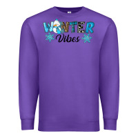 Purple winter vibes Premium Sweatshirt - RanaPortraitStore