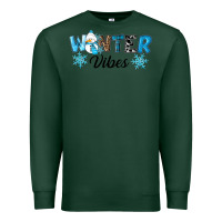 Sports Green winter vibes Premium Sweatshirt - RanaPortraitStore