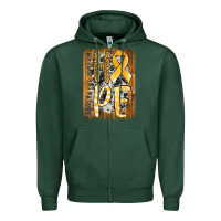 Sports Green finding the cure starts with hope childhood cancer awareness  with bac Zipper Hoodie - Jasminsmagicworld