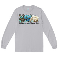 Moon Dust peace love polar bear Long Sleeve Tee - LillyAllenDesigns