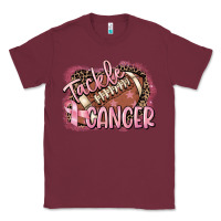 Burgundy Tackle cancer Football Classic Tee - FaDigitalArtStudio