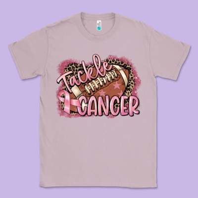 Tackle Cancer Football Classic Tee Designed By Fadigitalartstudio