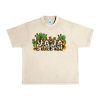 Sandshell Cactus Cowhide Sunflower Mama and Mini Set Urban Heavy Tee - Jasminsmagicworld