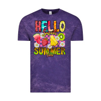 Cloud Purple Hello Sweet Summer Time Vintage Tee - CowhideDigitalArt