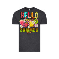 Vintage Black Hello Sweet Summer Time Vintage Tee - CowhideDigitalArt