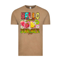 Vintage Coffee Hello Sweet Summer Time Vintage Tee - CowhideDigitalArt