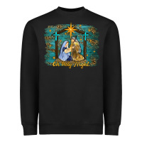 Black oh holy night western Heavyweight Sweatshirt - RanaPortraitStore