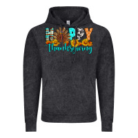 Vintage Black Happy Thanksgiving Vintage Hoodie - Artiststas