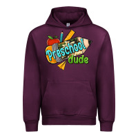 Mauve Wine preschool dude Urban Hoodie - RanaPortraitStore