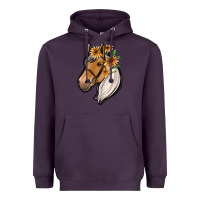 Plum floral horse Heavyweight Hoodie - Jasminsmagicworld