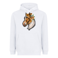 White floral horse Heavyweight Hoodie - Jasminsmagicworld