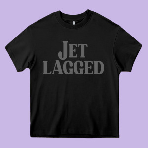 Jet Lagged Cute World Traveler & Funny Vacation Pullover Hoodie Heavy Core Tee Designed By Linhvisuals