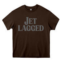Chocolate Brown jet lagged cute world traveler & funny vacation pullover hoodie Heavy Core Tee - linhVisuals