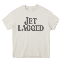 Cream jet lagged cute world traveler & funny vacation pullover hoodie Heavy Core Tee - linhVisuals