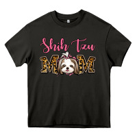 Asphalt Shih Tzu Mom Heavy Core Tee - Jasminsmagicworld