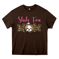 Chocolate Brown Shih Tzu Mom Heavy Core Tee - Jasminsmagicworld