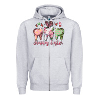 Heather Grey happy easter dental Zipper Hoodie - RanaPortraitStore