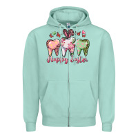 Seafoam happy easter dental Zipper Hoodie - RanaPortraitStore