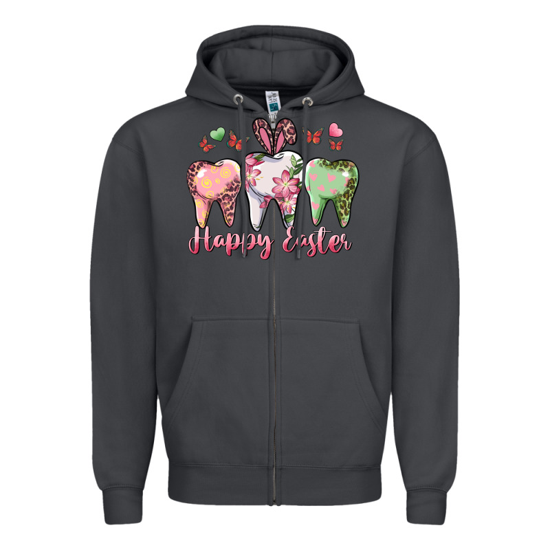 Happy Easter Dental Zipper Hoodie by RanaPortraitStore | Teevron