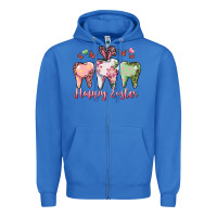 True Royal happy easter dental Zipper Hoodie - RanaPortraitStore