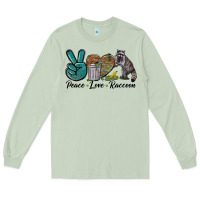 Peace Love Raccoon Long Sleeve Tee | Teevron