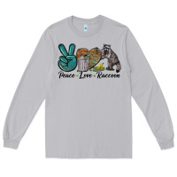 Moon Dust Peace love raccoon Long Sleeve Tee - LillyAllenDesigns