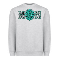 Heather Grey western mom Heavyweight Sweatshirt - RanaPortraitStore