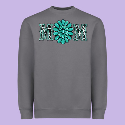 Western Mom Heavyweight Sweatshirt Designed By Ranaportraitstore