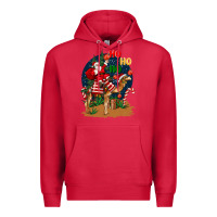 Cardinal Christmas  camel with Santa Premium Hoodie - BarkalooDesign